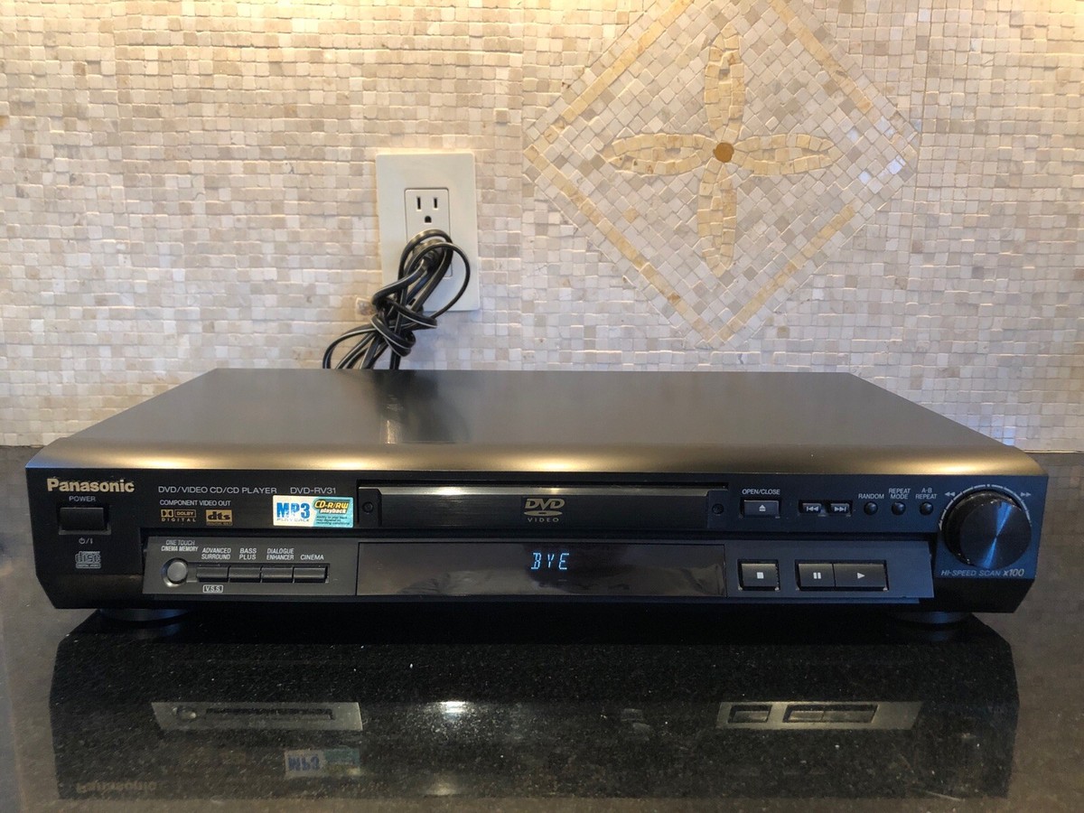 プレーヤー Panasonic DVD-RV31 Panasonic DVD-RV31 (Black) DVD/CD player at Crutchfield