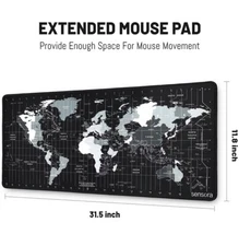 XXL Large mouse Pad 31.5X15.7X0.15 Inch With No Slip Base And Seam Edge