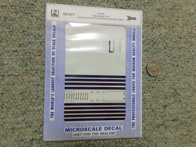 Microscale decals N 60-971 Amtrak passenger cars Phase IV + Northeast Direct VVV