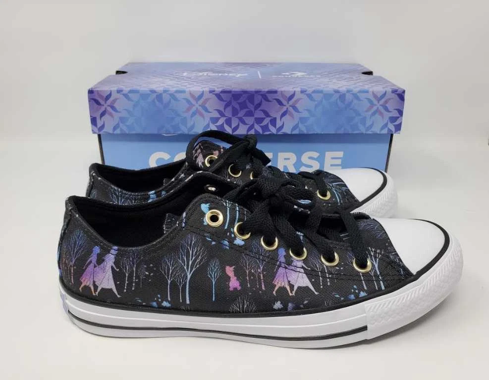 NUOVE SCARPE DONNA 6.5 CONVERSE X FROZEN 2 CTAS CHUCK TAYLOR ALL STAR OX