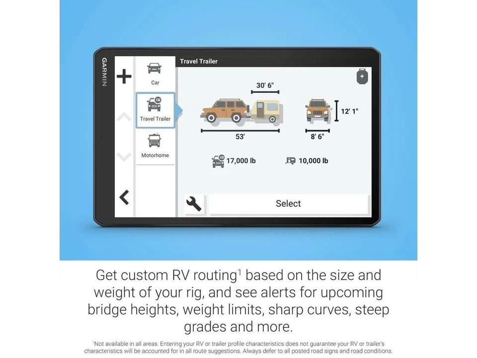 Garmin RV 1095, Extra-Large, Easy-to-Read 10 GPS RV Navigator, Custom RV Routing - Image 4 of 4
