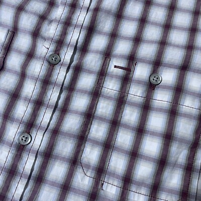 とと Banana Republic LS Men's Plaid Casual Button Up Shirt Size S