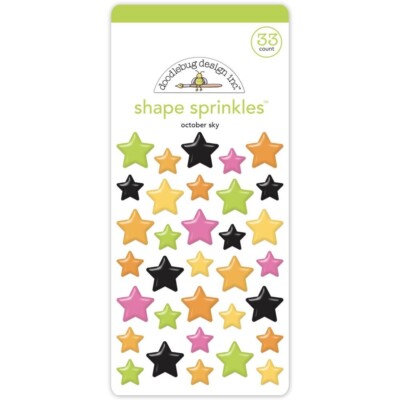 Doodlebug ~ HEY PUMPKIN ~ October Sky ~  Shape Sprinkles ~ Enamel Dots