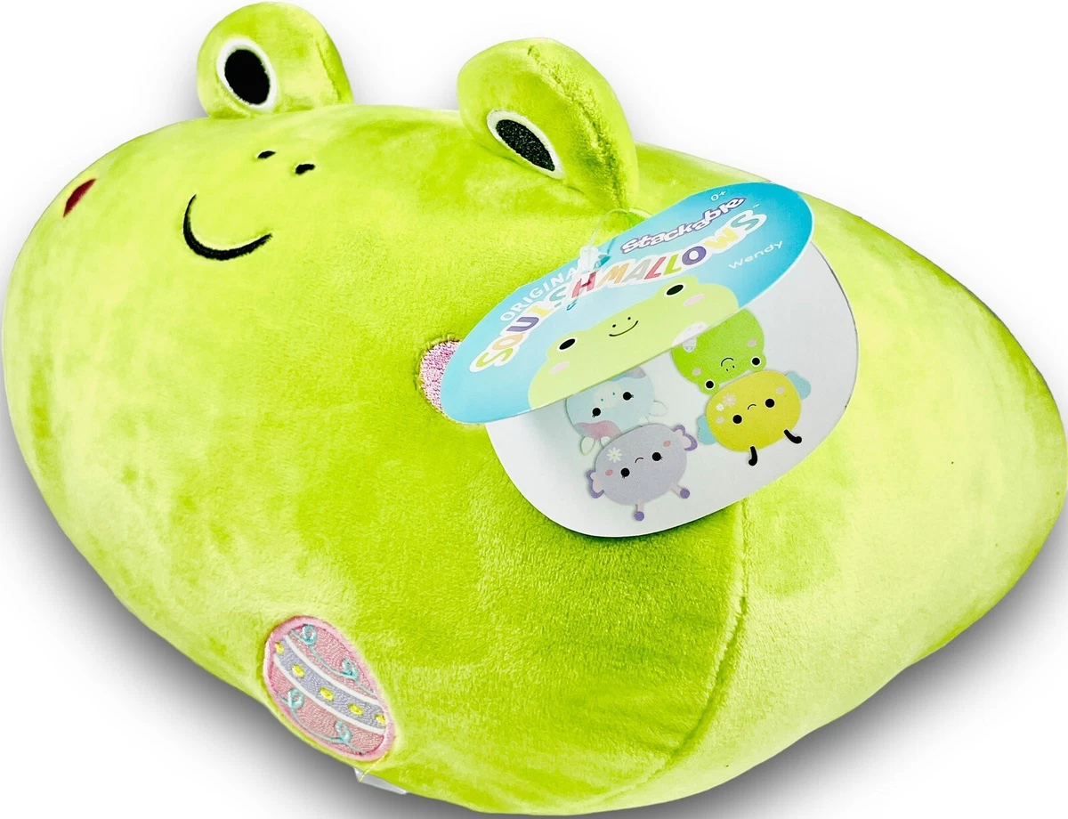 Squishmallows 12” Wendy Green Floral Frog Stackable Spring Squad