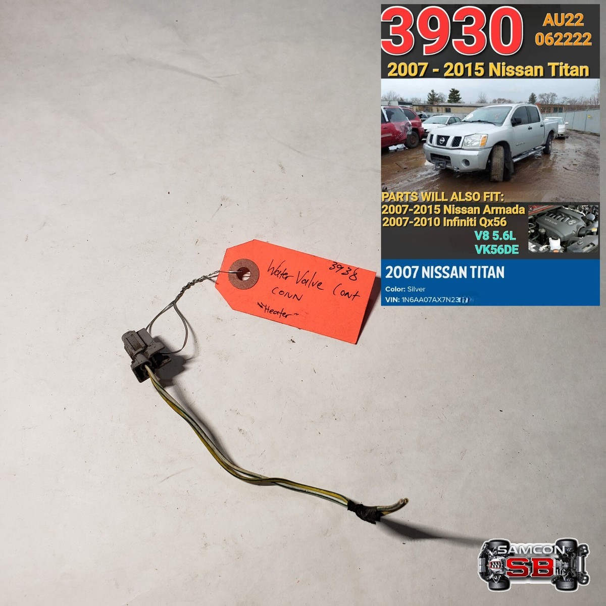 OEM 2007-2015 NISSAN TITAN HEATER WATER VALVE CONNECTOR | eBay