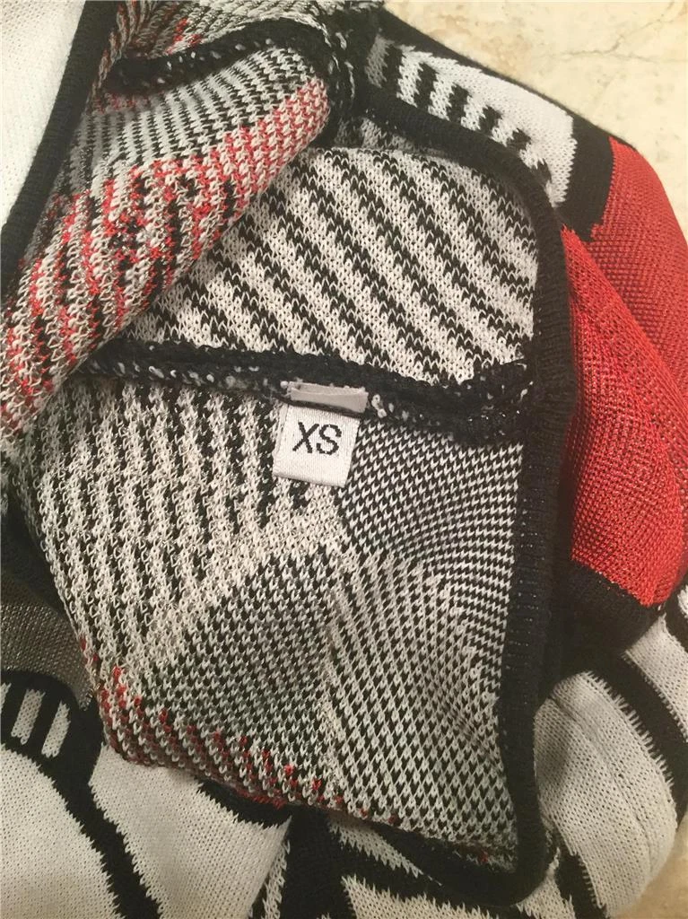 Abito Alexander McQueen taglia XS grigio rosso nero bianco