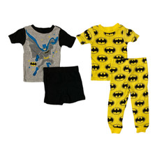 DC Comics Batman Toddler 4 Piece Pajama Set, Sizes Vary- New w/ Tags