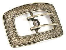 ANTIQUE BEAUTIFUL WILLIAM KERR STERLING SILVER AXE HALLMARK BELT BUCKLE NOUVEAU