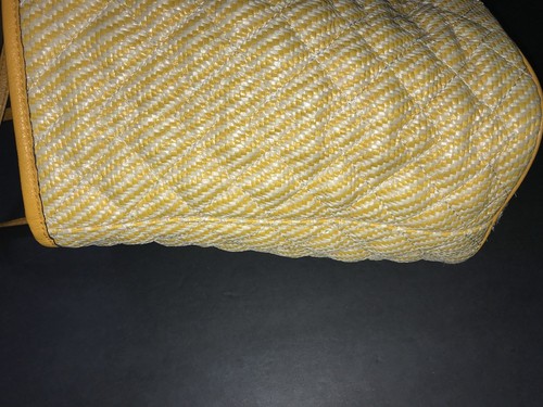 Marc by Marc Jacobs Metropolitote Yellow & White Straw Tote Bag - Picture 12 of 12