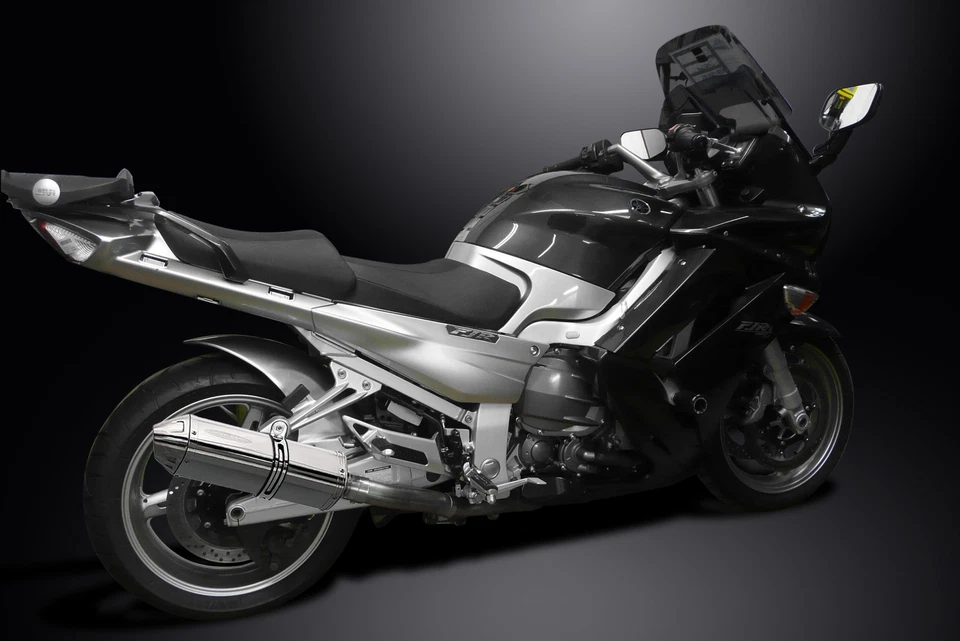 Yamaha FJR1300 06-24 Delkevic Slip On Exhaust 13" Stainless Tri-Oval Muffler Kit - Image 4 of 4