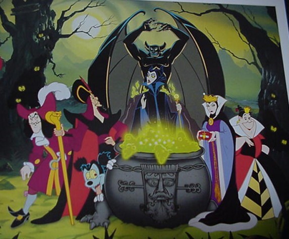 Disney Park VILLAINS POSTER 35 Vintage Character Chernabog Scar 
