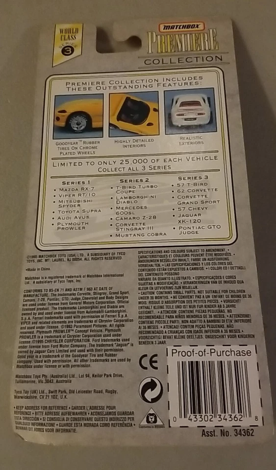 Matchbox Premiere Collection Pontiac GTO Judge 1995 edición limitada Foto 2 de 2