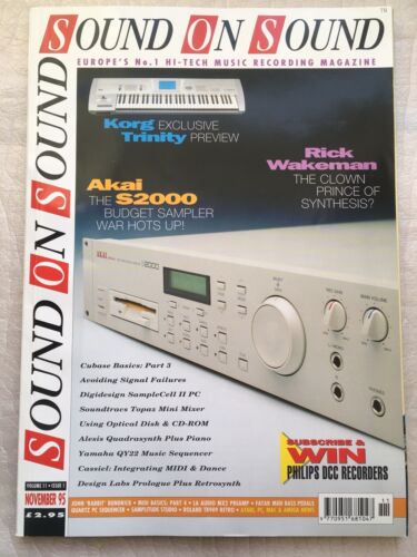 Sound On Sound Magazine - November 1995 - Rick Wakeman David Holmes - Afbeelding 1 van 5