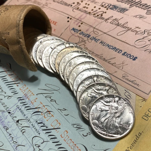 ✯ Estate Walking Liberty Half Dollar ✯ UNC MS from OBW Roll ✯