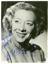 "Marcelle BORDAS" Photo-promo originale dédicacée 1957 (Photo ERPÉ Nice)