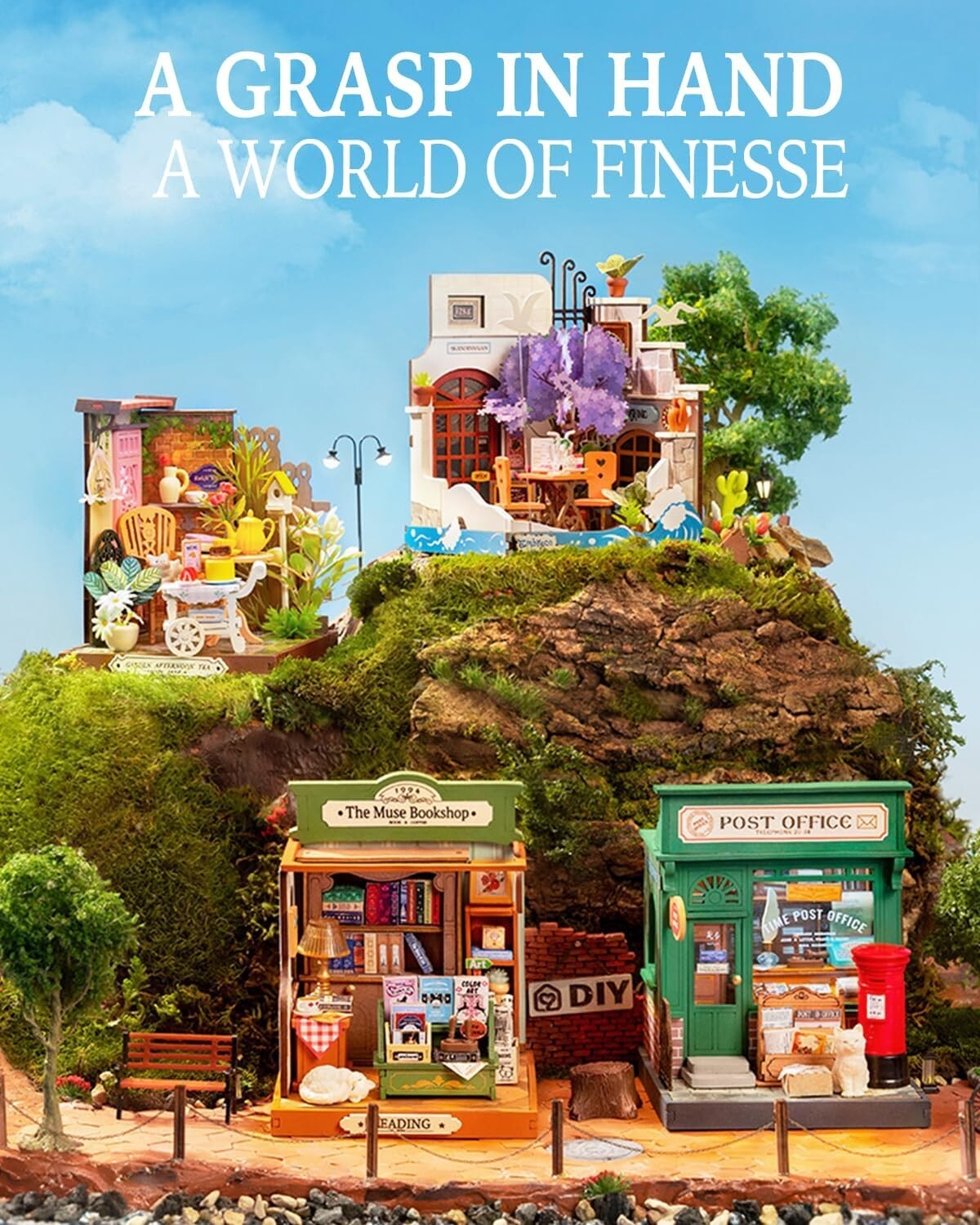 Rolife DIY Dollhouse Miniature With Furniture Mini Doll House Wooden Kit Gifts