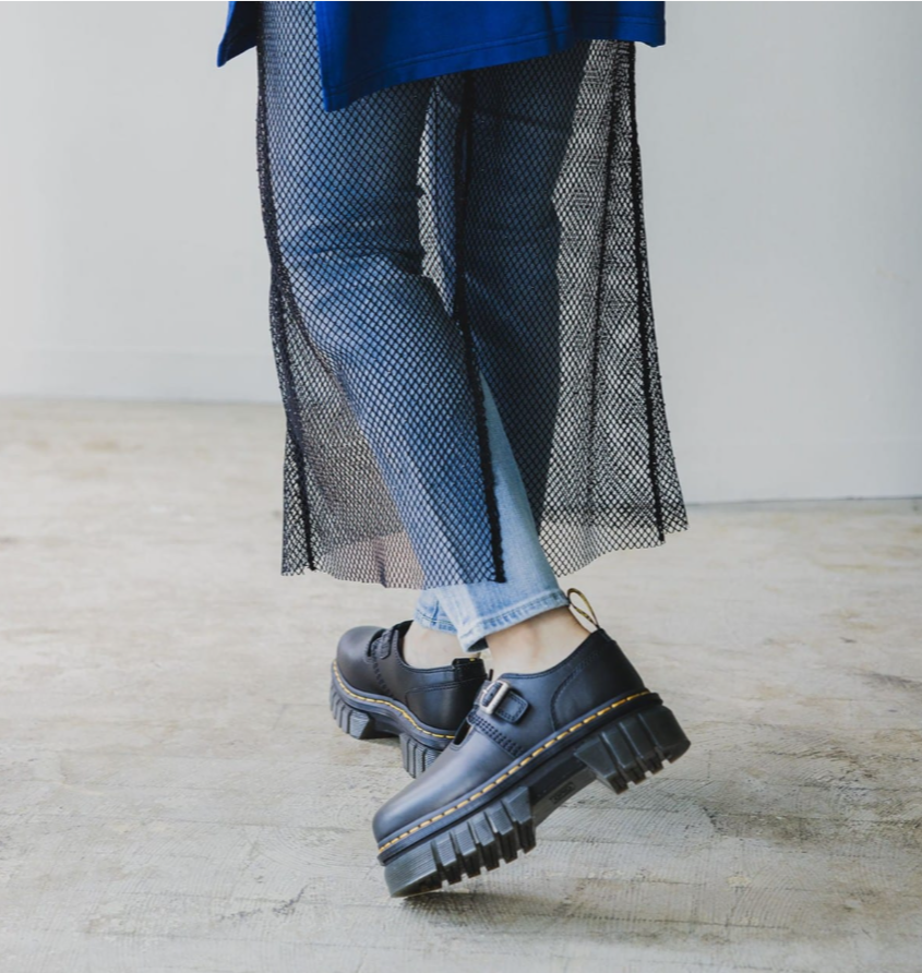 Dr. Martens AUDRICK NAPPA LUX PLATFORM T-BAR MARY JANES MSRP$190