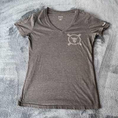 Reebok Women s Crossfit Games 2015 Short Sleeve V-neck T-Shirt Large