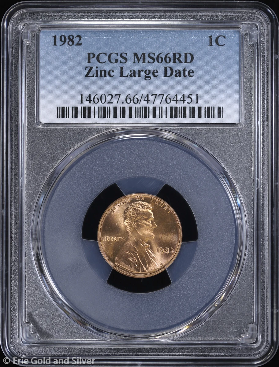 1982 Grade MS 66 Lincoln Memorial Small Cents (1959-2008) for sale