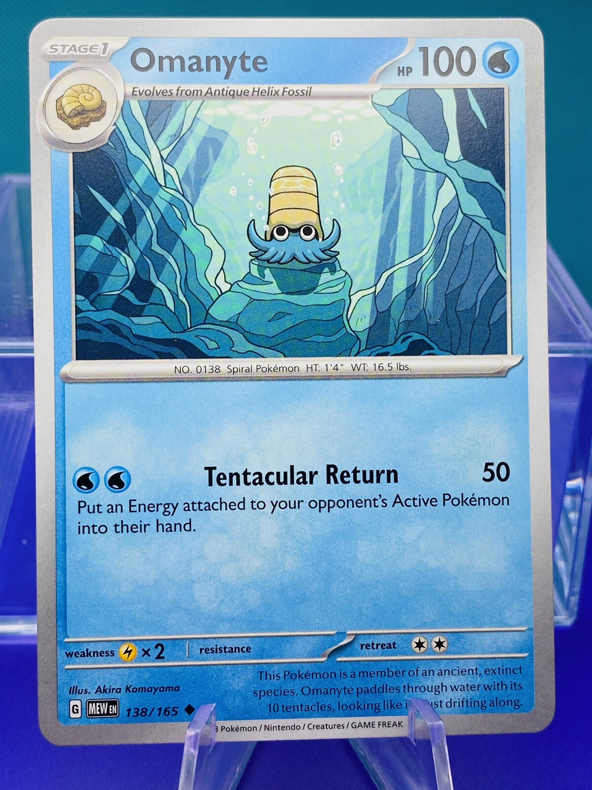 Omanyte 138/165 | SV - MEW en: 151 | Uncommon - English | Pokemon NM