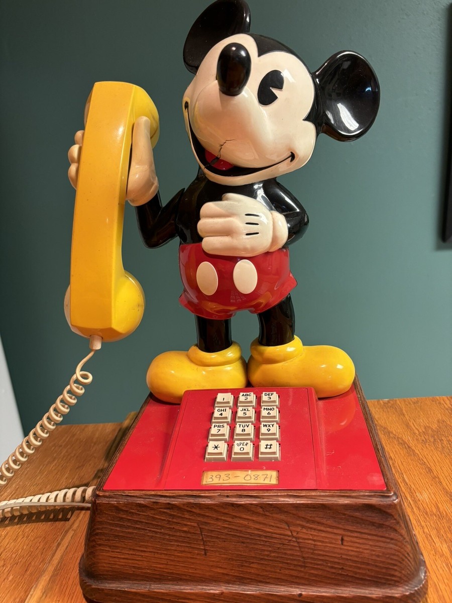 アンテーク ミッキー電話 Vintage The Mickey Mouse Phone Telephone Walt Disney With