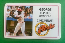 1981 Permagraphics Credit Card Perma Graphics George Foster- Cincinnati Reds