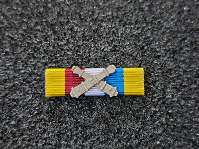 (S1-410) Luxembourg March Silver Diekirch US Ribbon 35mm Medal Ribbon Clasp