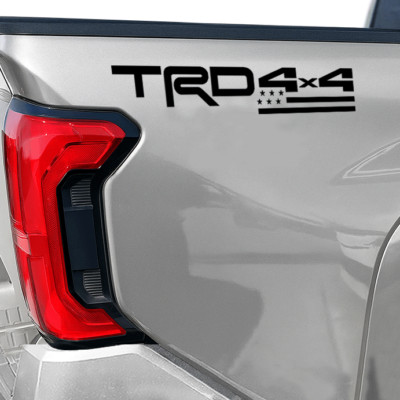 TRD 4X4 Decals Flag Off Road / Sport Fit Toyota Tundra 2024 2025 vinyl sticker 2