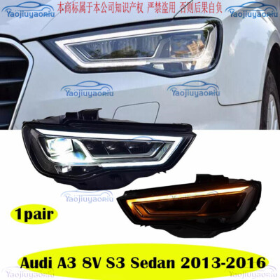 Xenon Headlight Passenger Side Left For Audi A3 8V1 Hatchback 2016-2020 With LED DRL