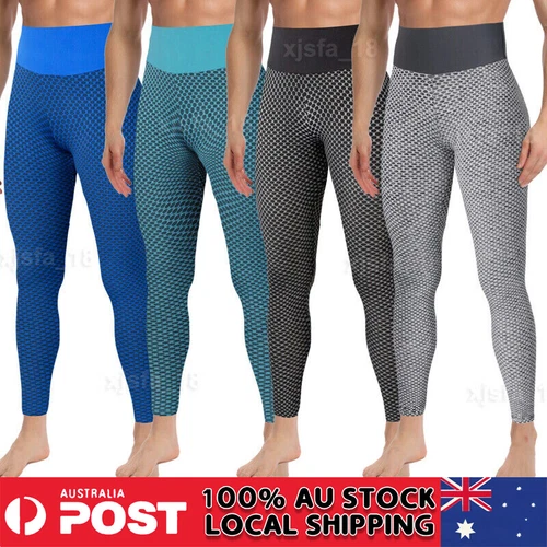 Men's Compression Pants Base Layer Skin Fit Gym Yoga Leggings Tight Long Pants - Picture 1 of 23