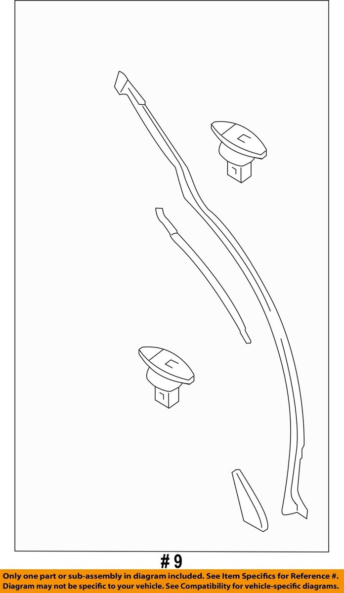 MAZDA OEM 16-18 CX-9 REAR DOOR-Weather Strip Right TK487276ZB | eBay