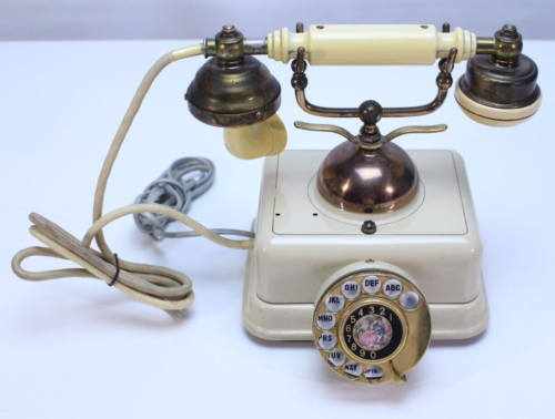 VTG Table Telephone Phone MCM Home Landline French Design Made Japan Victorian - Picture 16 of 21