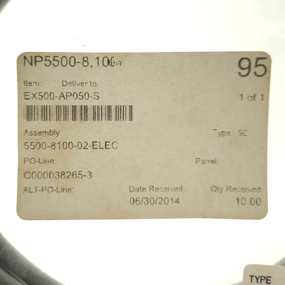Cable conector de alimentación SMC EX500-AP050-S longitud 5000 mm, M12 5 pines hembra 24 V Foto 2 de 4