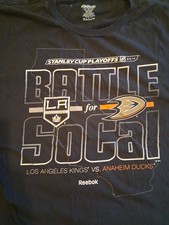 ANAHEIM DUCKS VS LA KINGS 2014 BATTLE FOR SOCAL XL SHIRT