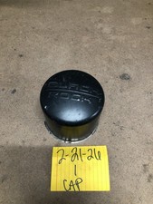 (1) ONE USED Black Rock Matte Black Metal Center Cap