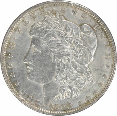 1902 Morgan Silver Dollar AU Slider Uncertified #235