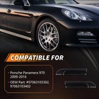 Full LED Front Amber Smoked Side Marker Lights For 10-2016 Porsche Panamera 970