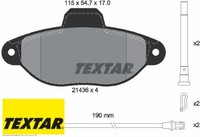 Textar 2143609 Bremsbelagsatz FüR Scheibenbremse Bremsbelagsatz