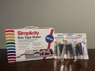 Simplicity Bias Tape Maker Machine Model #881925 ~ Brand New W/ 3 Extra Tips  