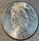1926 S PEACE STUNNING HIGH POINTS, HAIR /PEACE/EAGLE, UNCIRCULATED GEM 💥 ✅