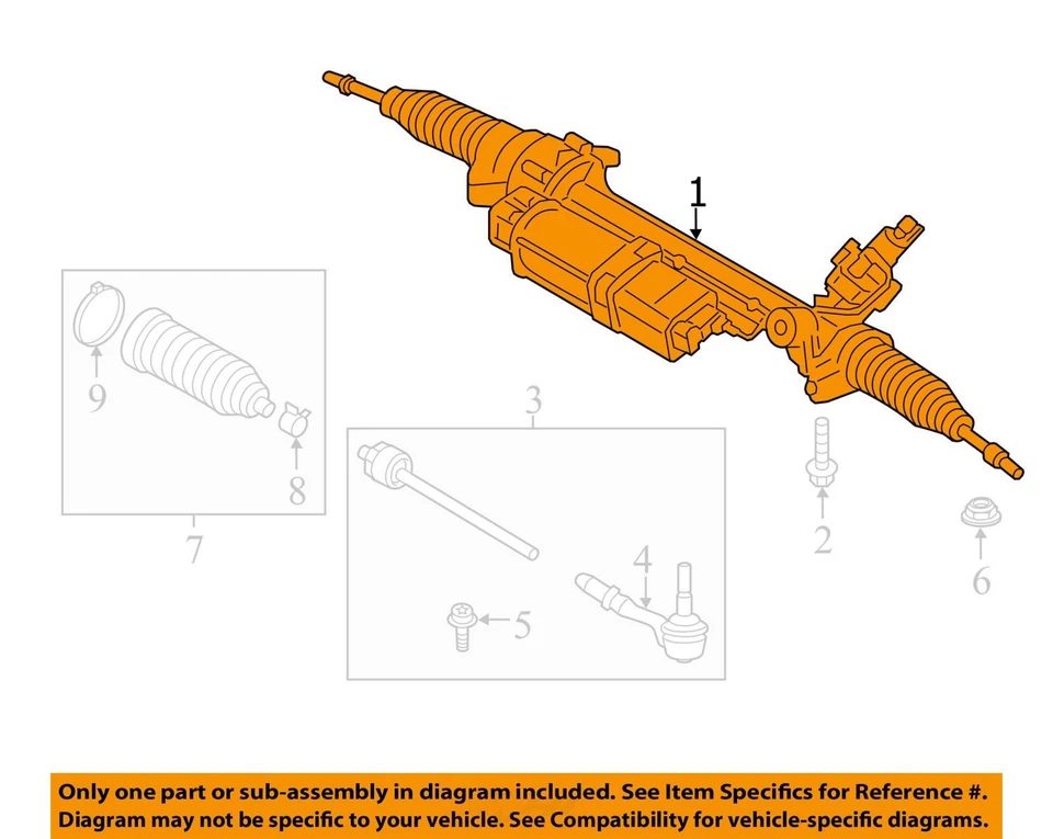 Steering Gear/Rack Without Variable Sport Steering Fits 18-24 BMW X3 6862900 Foto 3 de 4