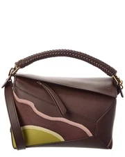 Loewe Puzzle Edge Small Leather Sholder Bag Women's Brown