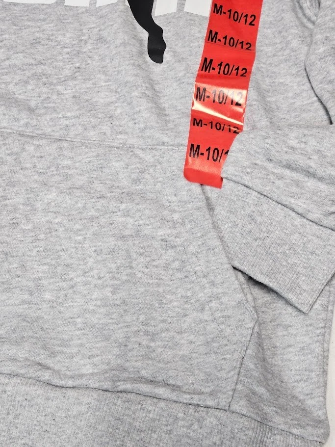 Puma Pullover Sudadera con Capucha Niños Sudadera con Capucha Talla M (10/12) Gris Jaspeado Nuevo con Etiquetas Foto 3 de 4