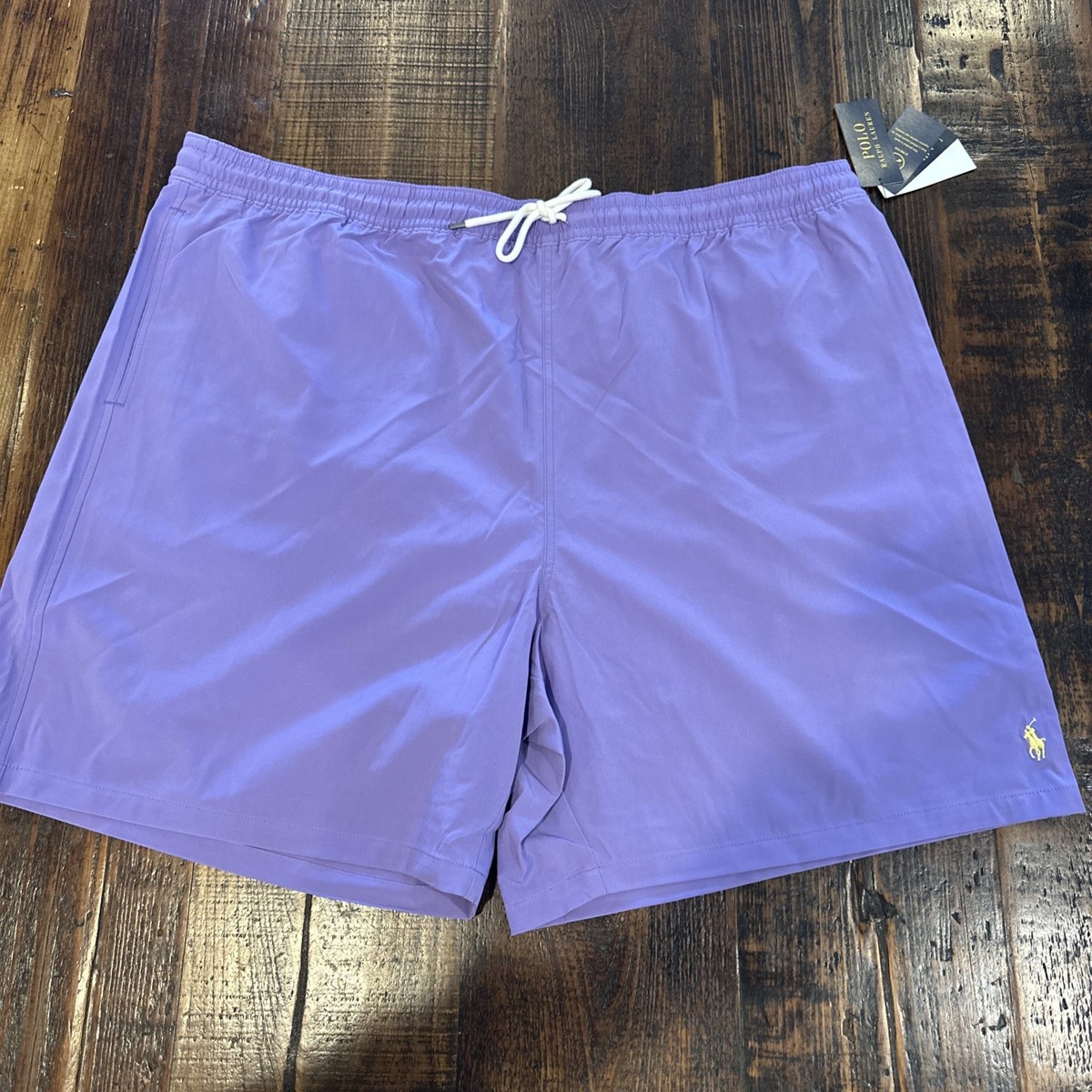 POLO RALPH LAUREN スイムショーツ パープル Polo Ralph Lauren Classic Swim Trunks Size 4XLT light Purple Lined