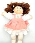 Cabbage Patch Kids Talking Doll Collector VTG  WORKS! 1987 Brown hair Blue Eyes