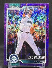 Topps ‘26 Series 1 Cal Raleigh #140 Seattle Mariners Purple Speckle 225/250