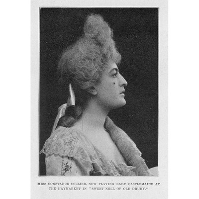 CONSTANCE COLLIER Schauspielerin fotografiert von Fellows Willson - antiker Druck 1900