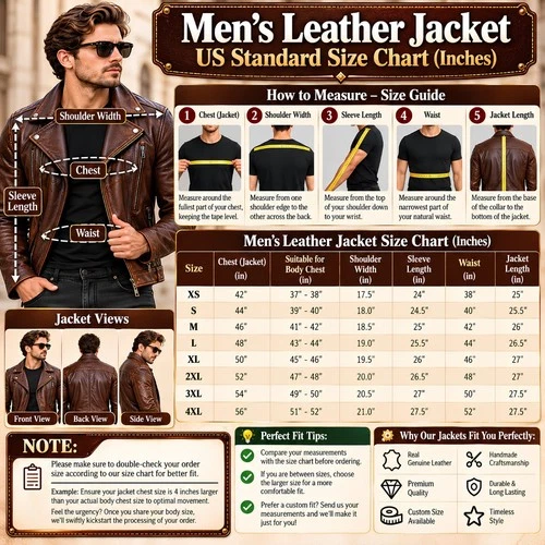 Mens Lambskin Leather Biker Jacket Navy Blue Brown Cream Cafe Racer Motorcycle image 5