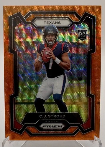2023 Panini Prizm Rookies C.J. Stroud Orange Wave /60