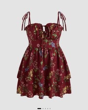 Cider Plus Size Floral Mini Dress Size 3XL NWT